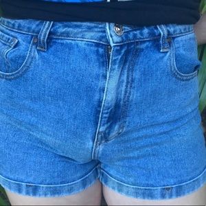 pacsun high waisted mom shorts